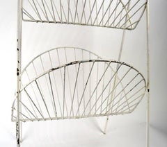 Iron and Brass Catch All Shelf Magazine Rack