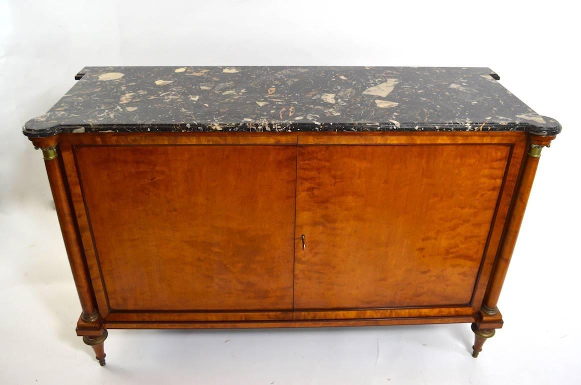 20th Century Directoire Style Marble-Top Commode