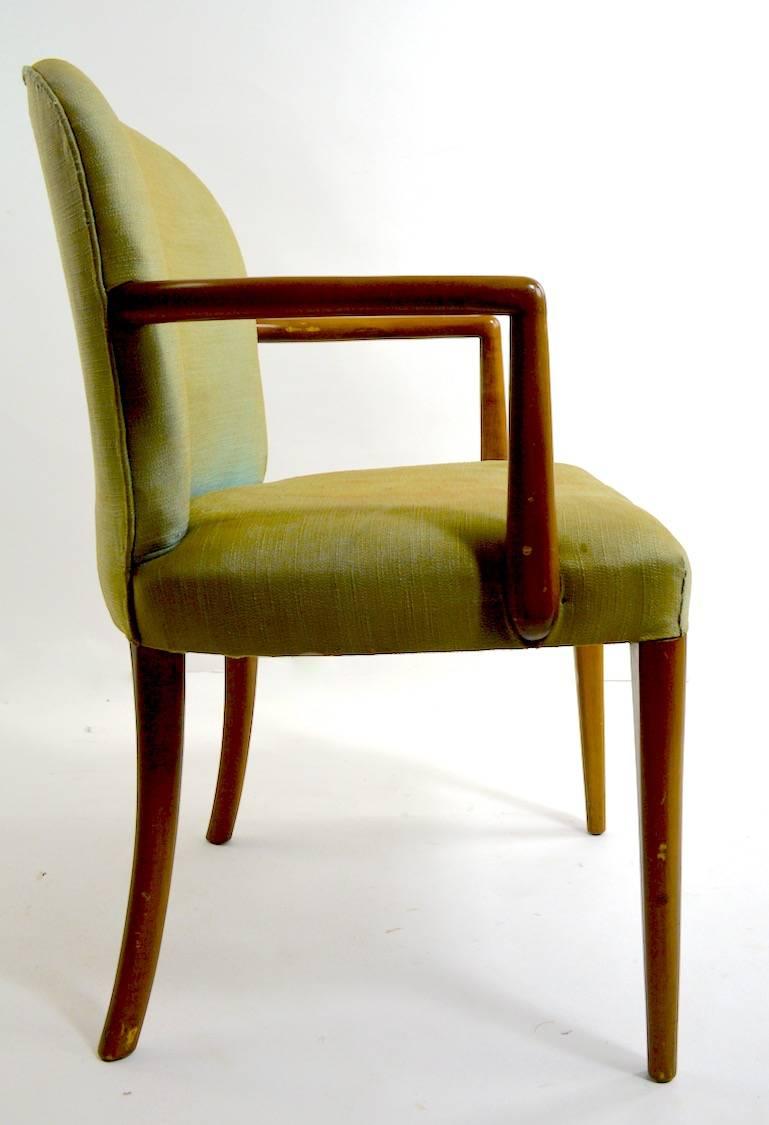 Pair of Armchairs after Robsjohn-Gibbons In Fair Condition In New York, NY