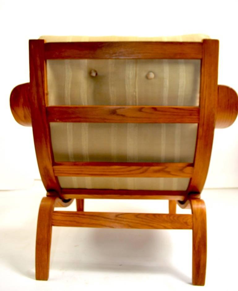 Swedish Bent Ply Lounge Chair after Bruno Mathsson