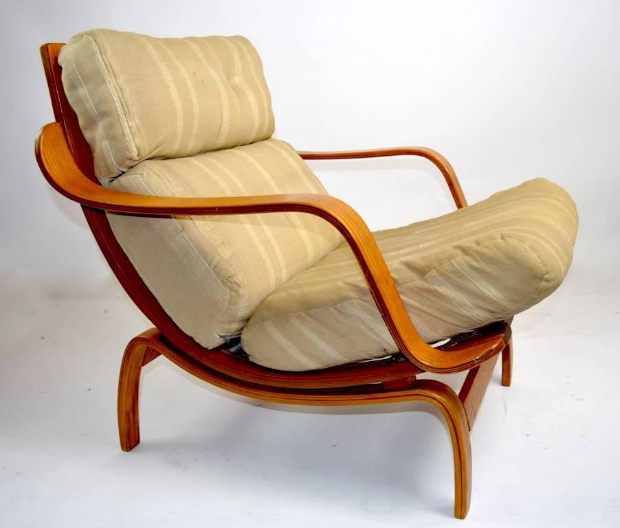 20th Century Bent Ply Lounge Chair after Bruno Mathsson