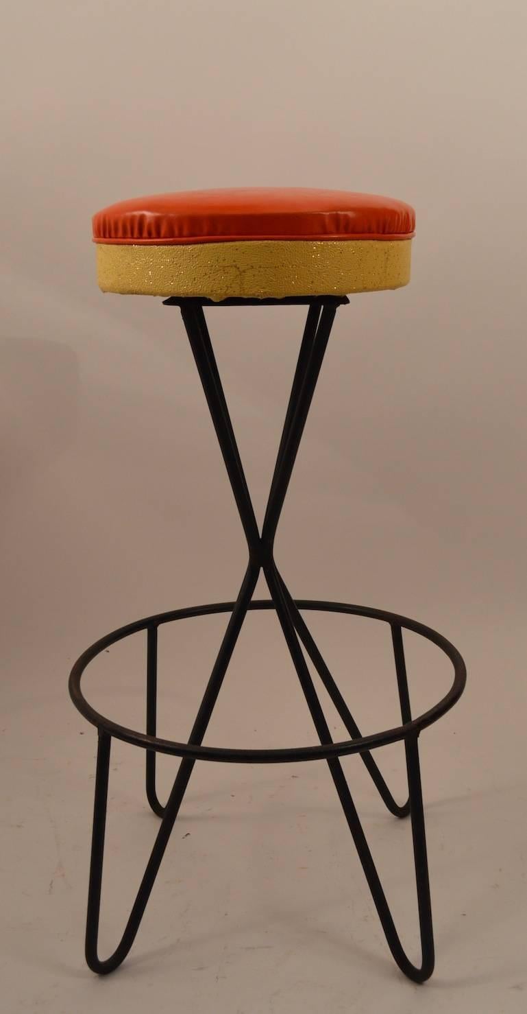Set of Four Paul Tuttle Bar Counter Stools 2