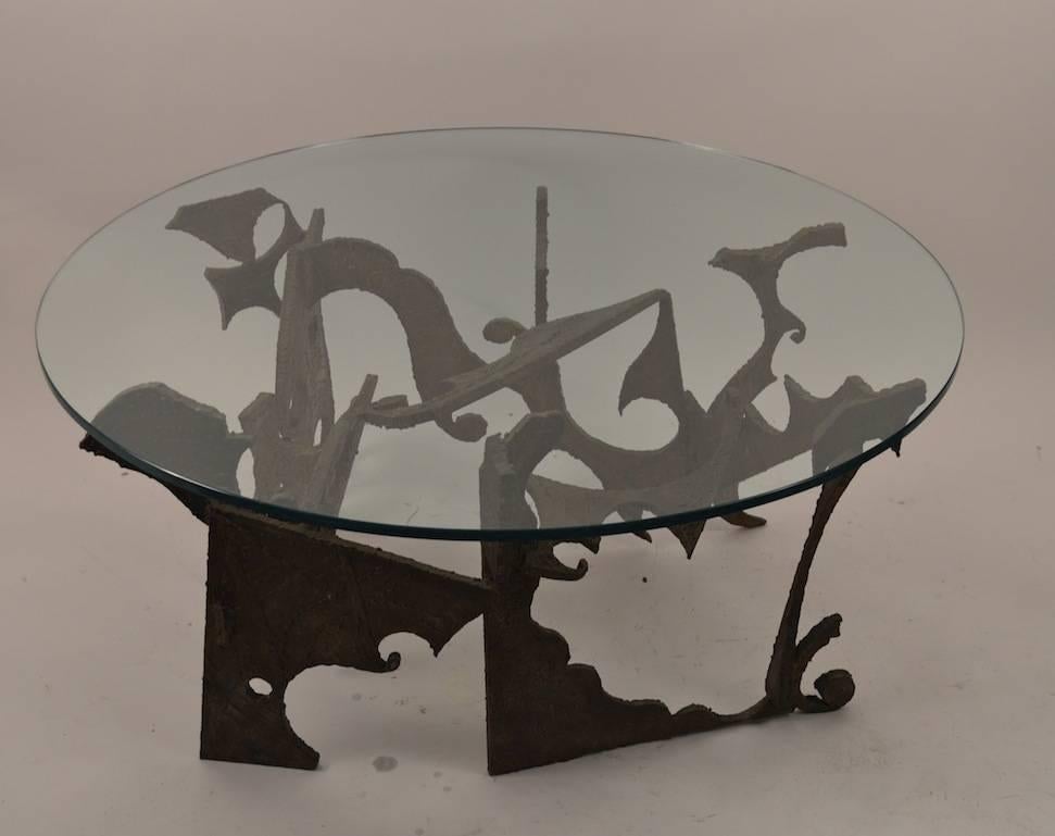 American Brutalist Coffee Table by Silas Seandel For Sale