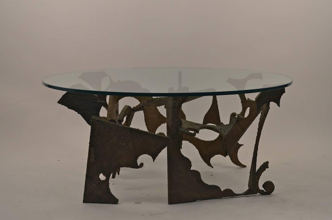 Brutalist Coffee Table by Silas Seandel For Sale 3