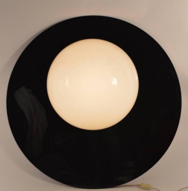 Graphic black and white POP, OP,  MOD plastic sconces by 