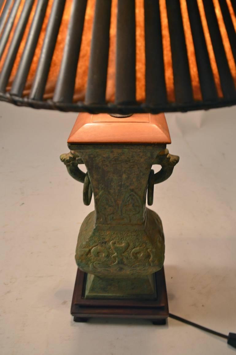 Iron Asia Modern Vase Form Lamp in the Ancient Chinese Style