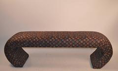 Upholstered Waterfall Bench