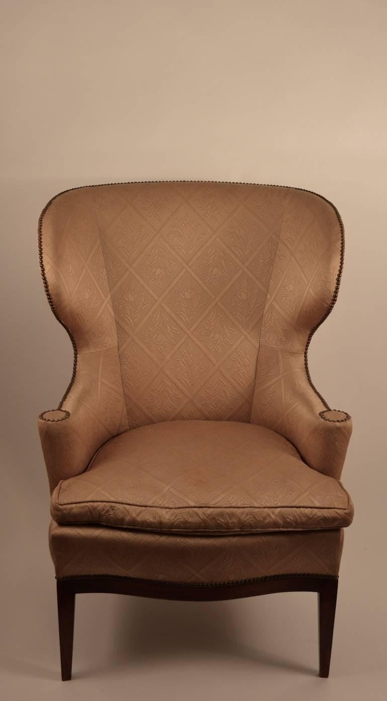 barrel wingback chair