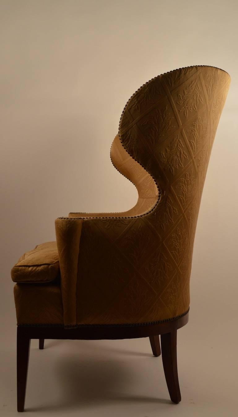 American Classical Stylish Barrel Back Wing Chair