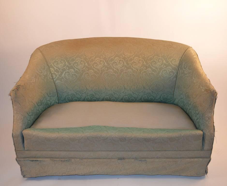 American Deco Loveseat Sofa, Needs Reupholstery