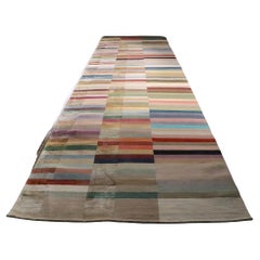 Long Cut Pile Wool and Silk Cut Pile Spectrum Runner by The Rug Company 2010
