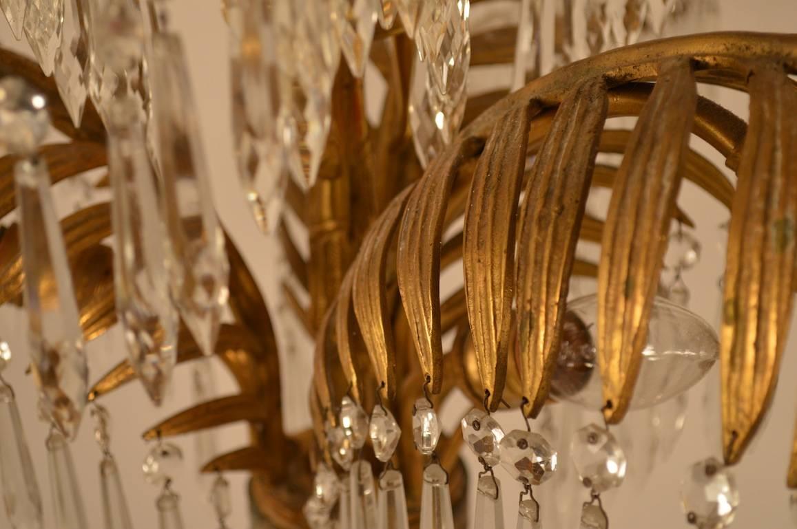French Maison Bagues Leaf Chandelier 4