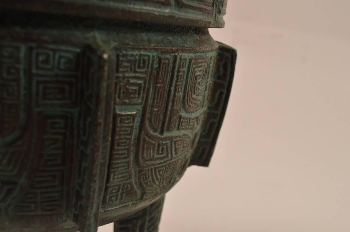 Mayan Motif Ice Bucket Attributed to James Mont In Excellent Condition In New York, NY