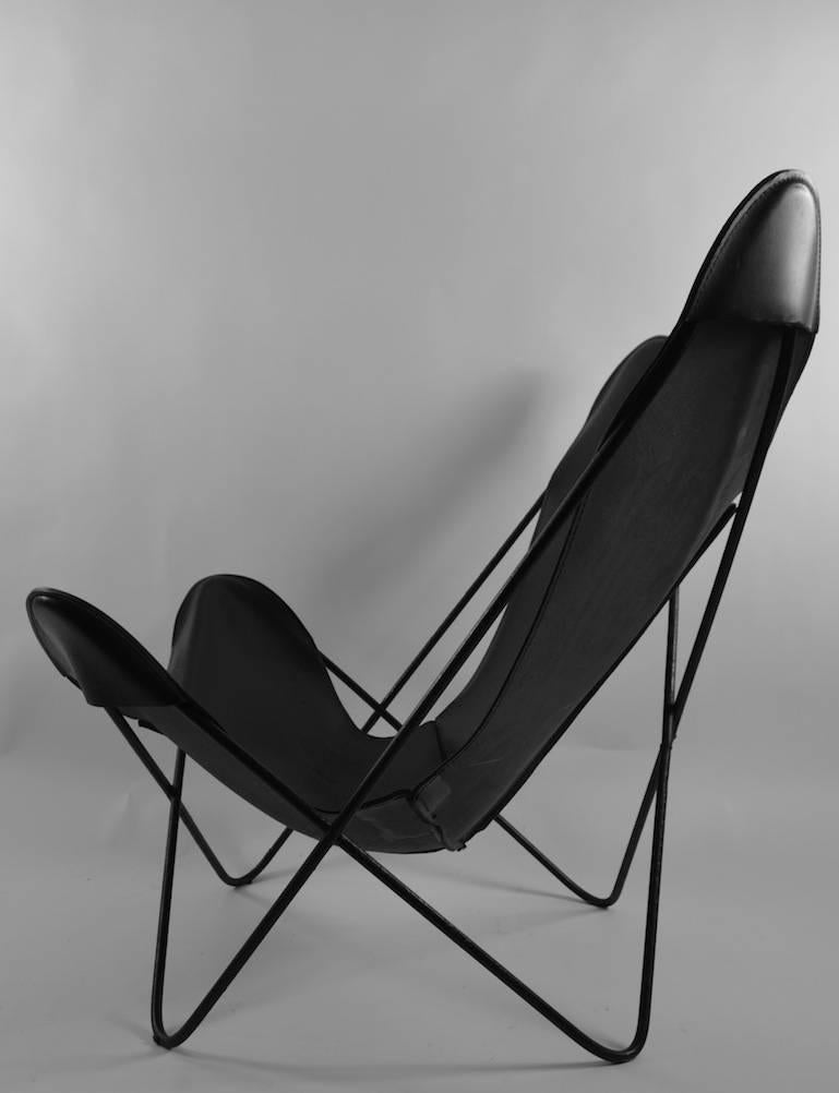 American Slick Original Hardoy Butterfly in Black Leather
