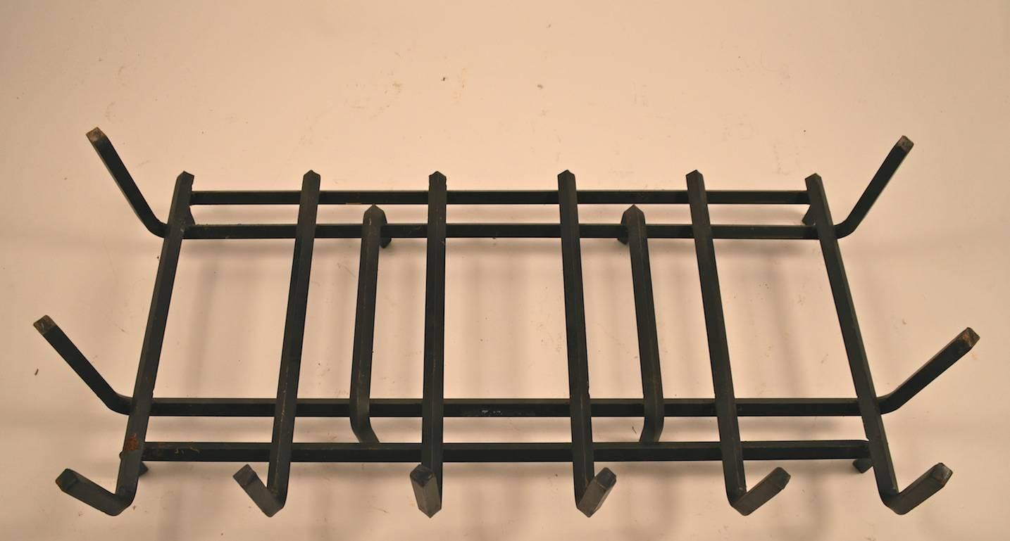Extra Large Iron Fireplace Grate Insert At 1stdibs