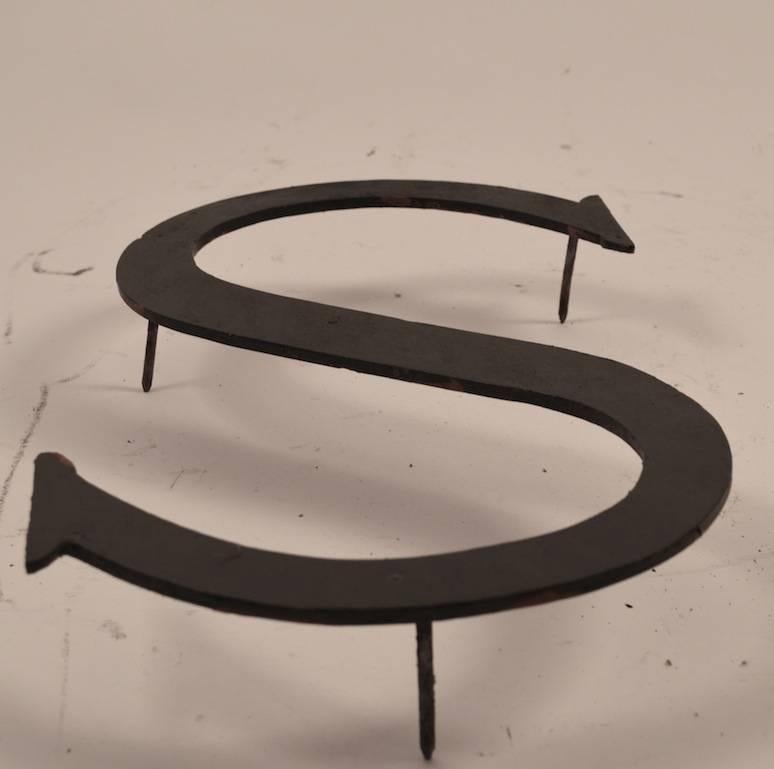 Collection of Approximately 40 Steel Letters For Sale 1