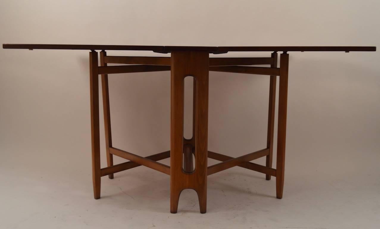 Rosewood Bruno Mathsson Style Drop-Leaf Table