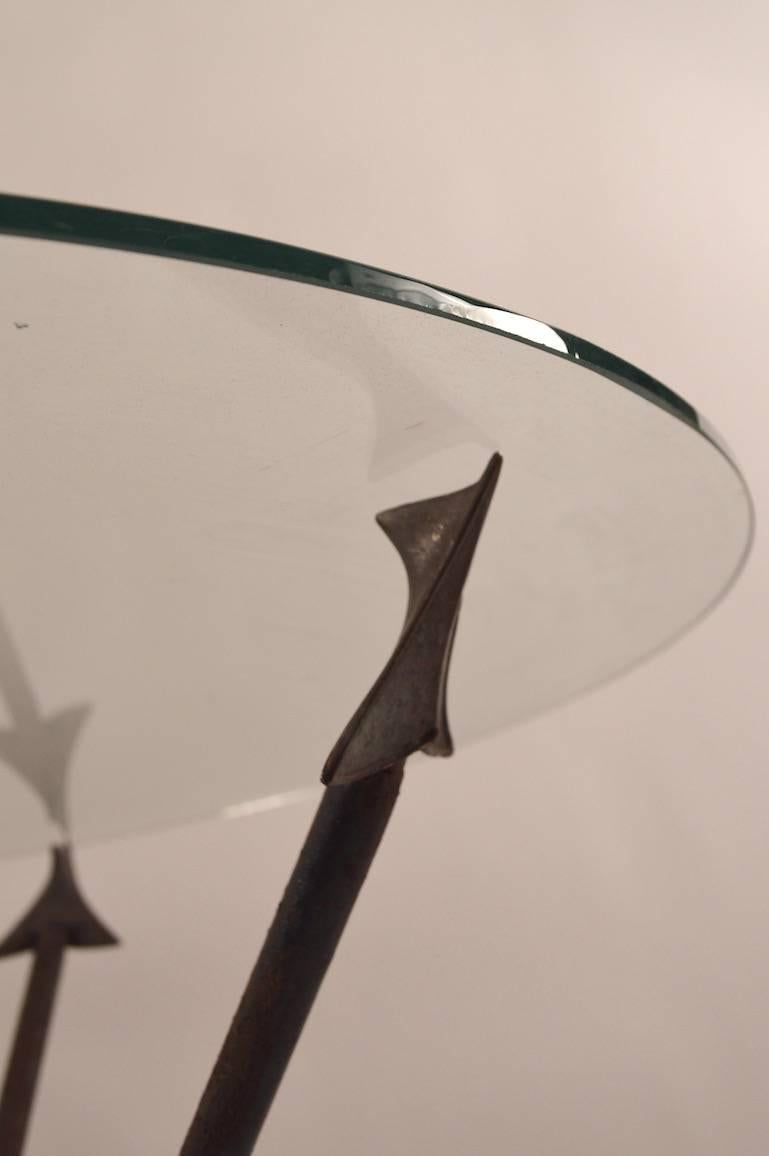 Italian Neoclassical Arrow Table In Good Condition In New York, NY