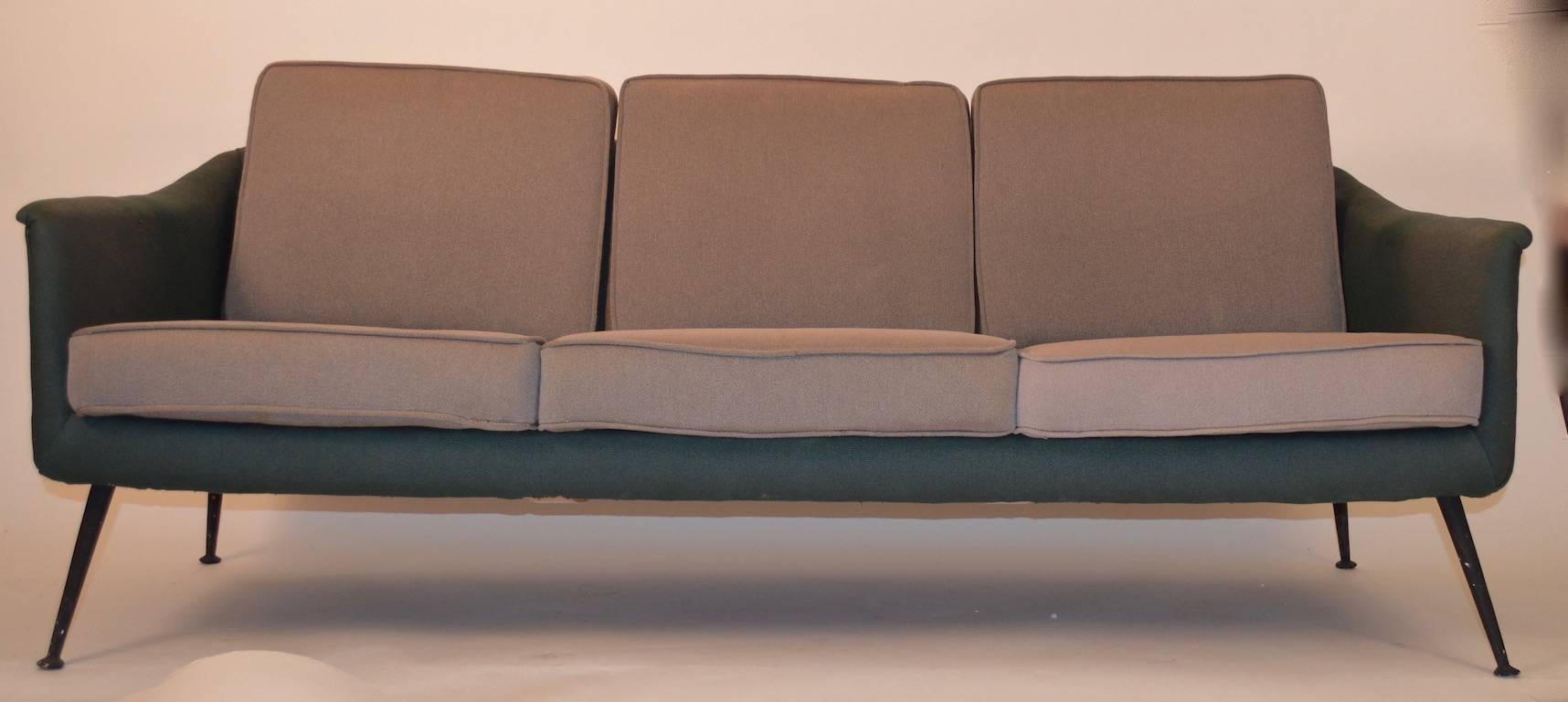  Atomic Style Mid-Century Modern Swedish Sofa In Good Condition In New York, NY