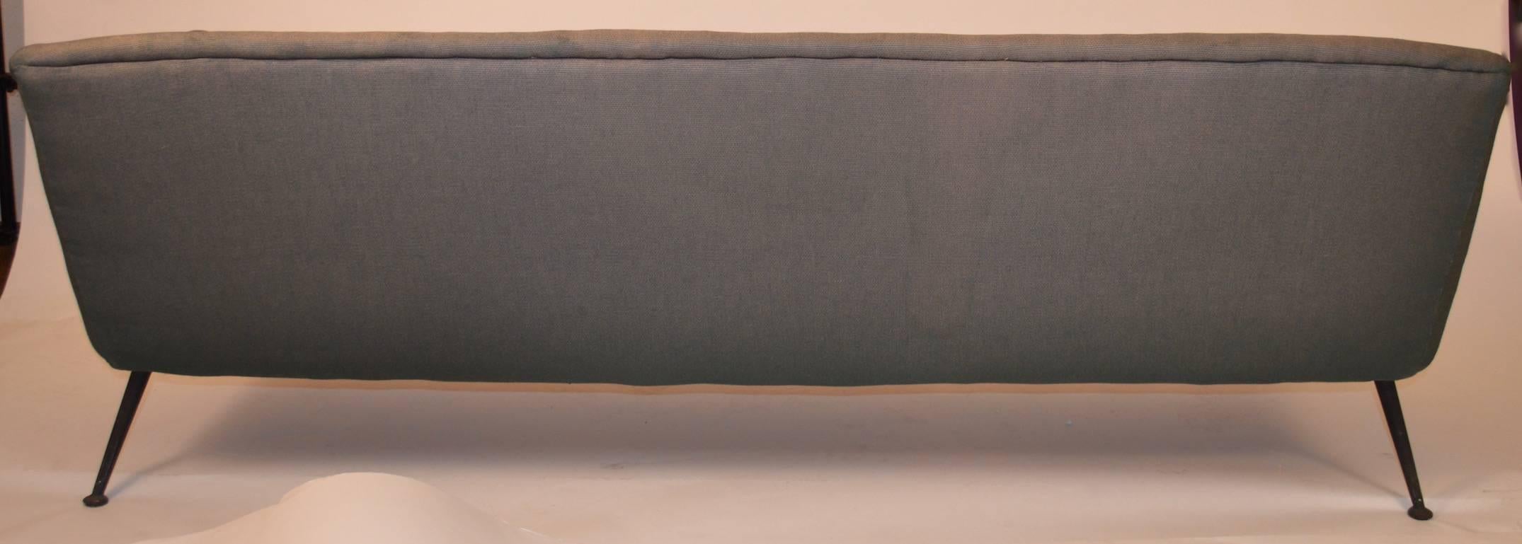 Metal  Atomic Style Mid-Century Modern Swedish Sofa