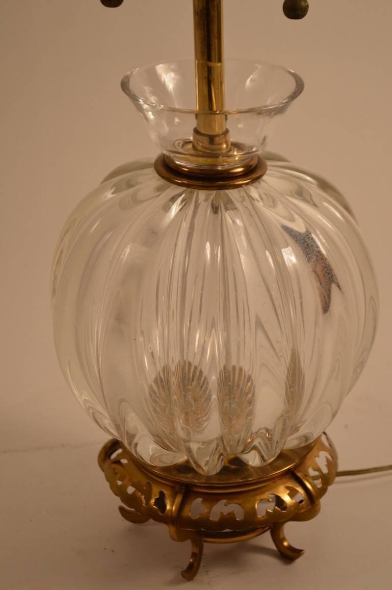 Glass Murano Lamp by Marbro