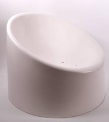 Pair of Mod Fiberglass Scoop Chairs