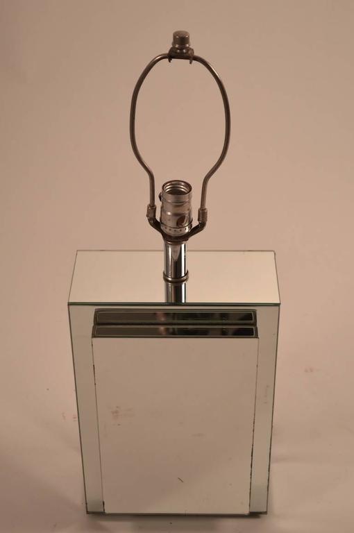 Pair of Mirrored Table Lamps at 1stDibs