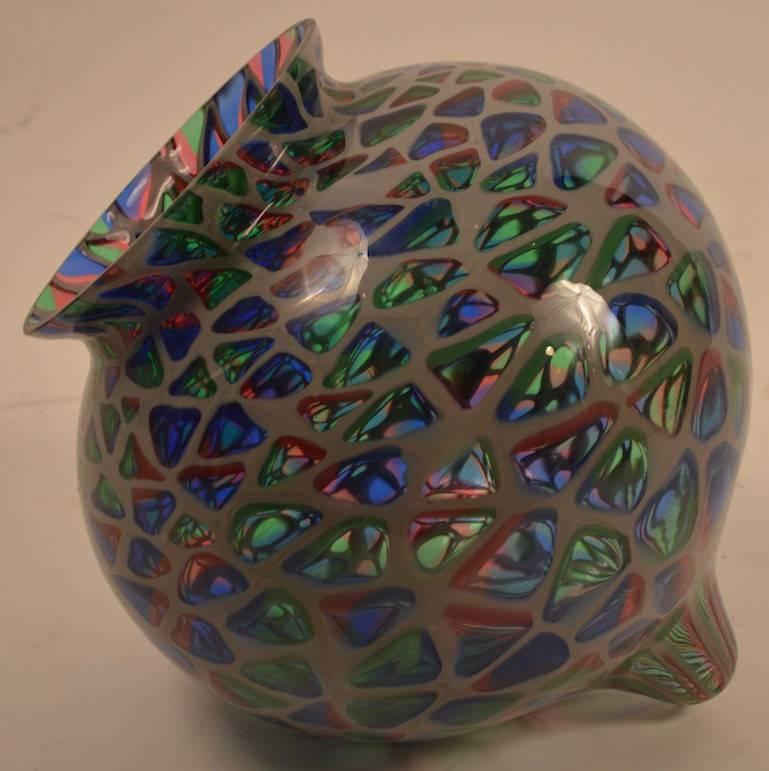 Début du 20ème siècle Abat-jour globe en verre mosaïque de Murano en vente