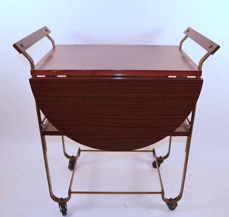 Treitel Gratz DropLeaf Serving Cart For Sale at 1stDibs