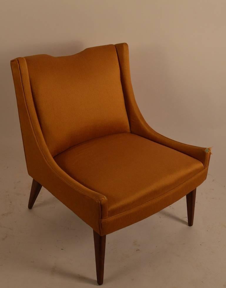 mid century slipper chair