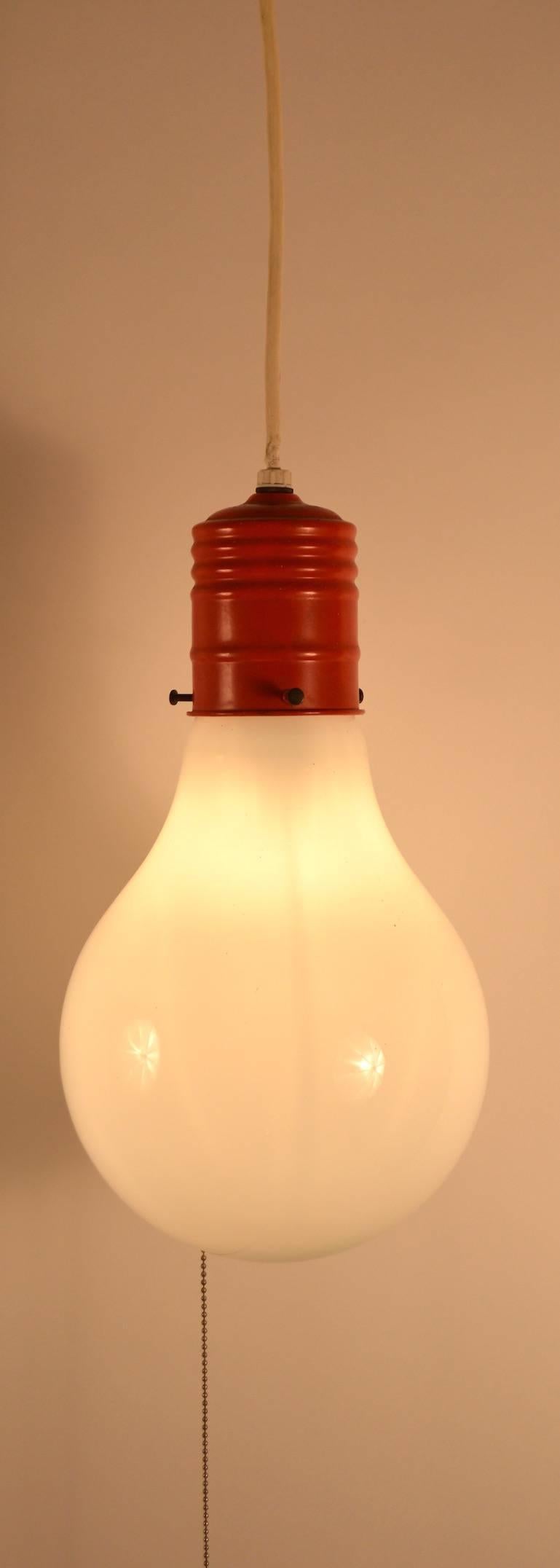 Op Art Light Bulb Light after Ingo Maurer In Excellent Condition In New York, NY