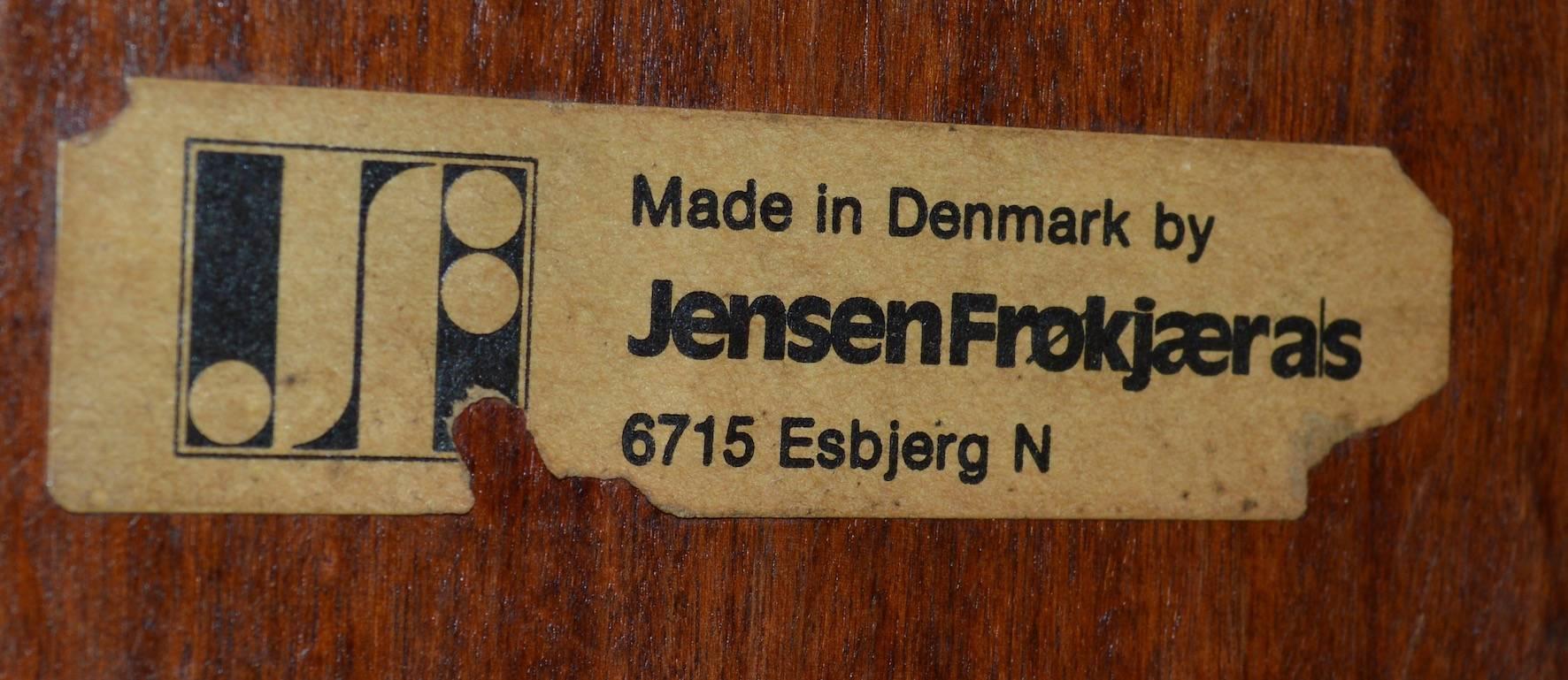 Late 20th Century Danish Modern Rosewood Coffee Table by Jensen Frokjaeras