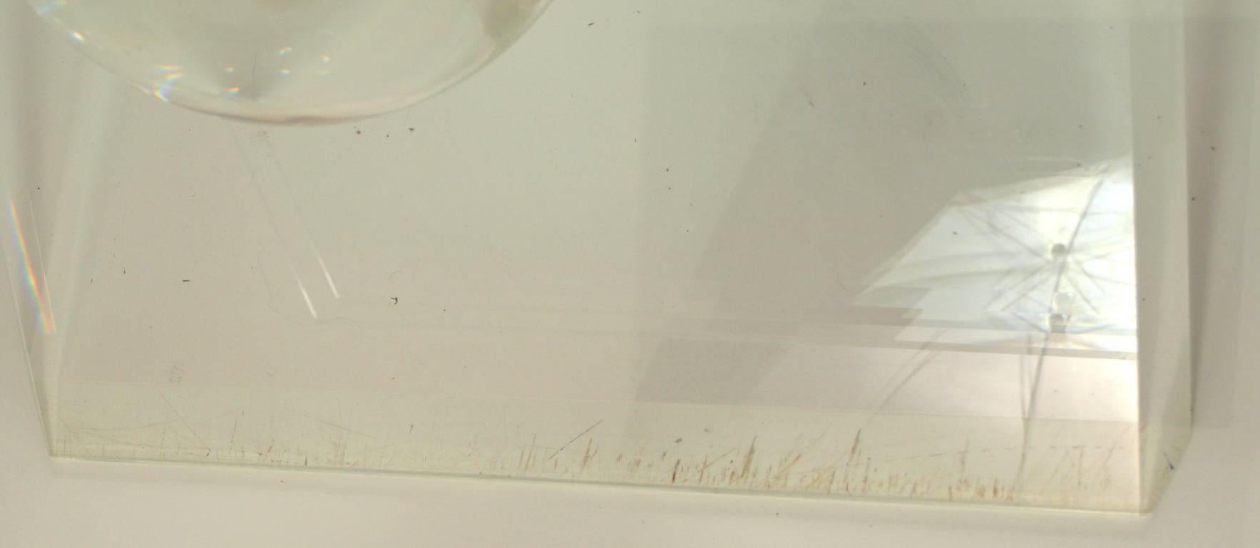 Spettacolare tavolo in lucite e vetro in vendita 1