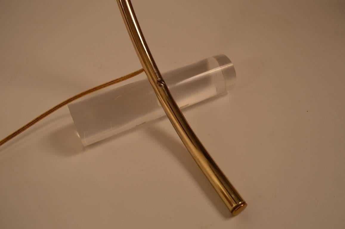 Brass and Lucite Desk Lamp 2