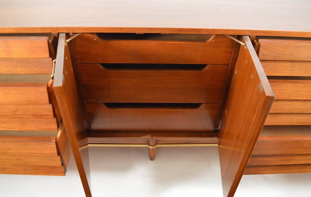 Brass Large Dresser by Merton Gershun for American of Martinsville