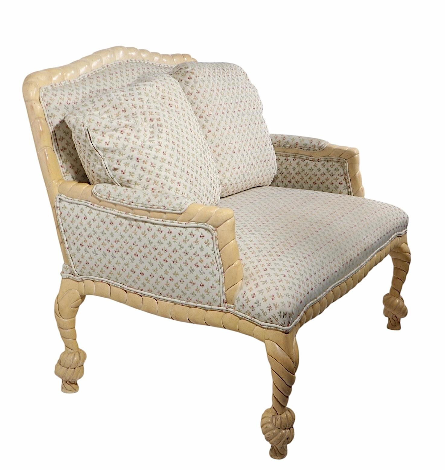 Regency Rope Tassel Loveseat For Sale 8