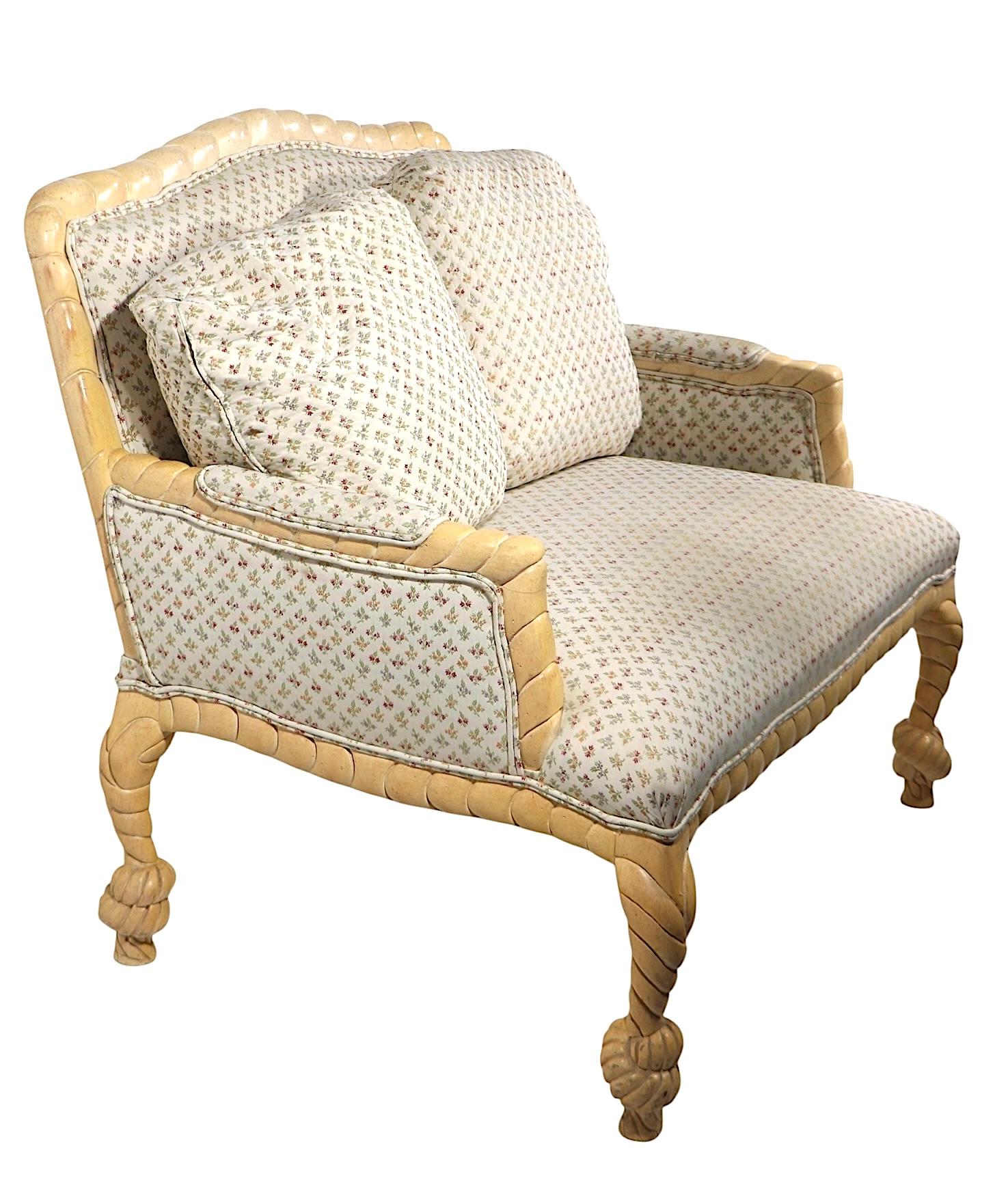 Regency Rope Tassel Loveseat For Sale 10