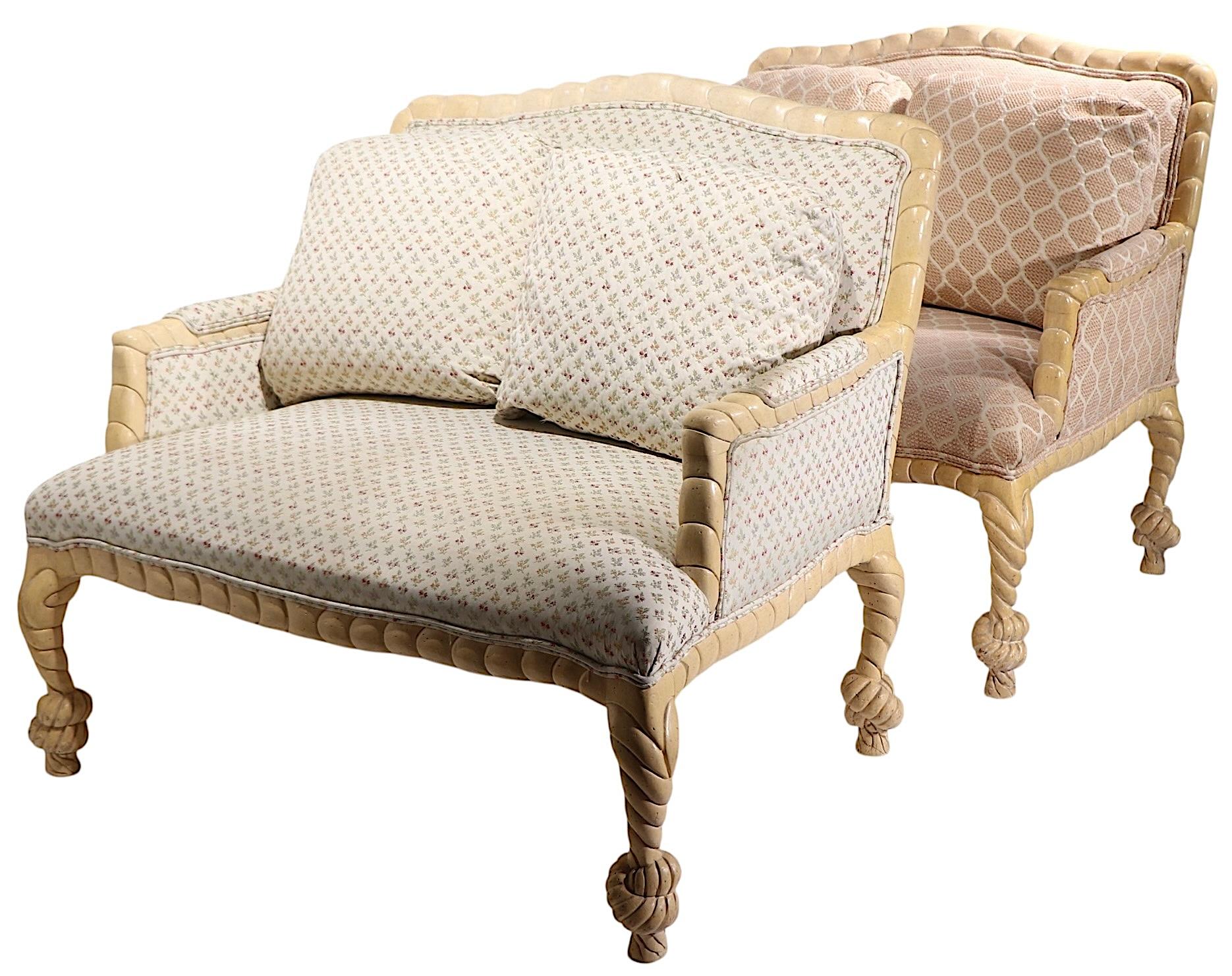 Regency Rope Tassel Loveseat For Sale 9