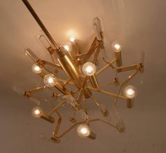 Sciolari-Kronleuchter aus Gold, gewaschen über Messing