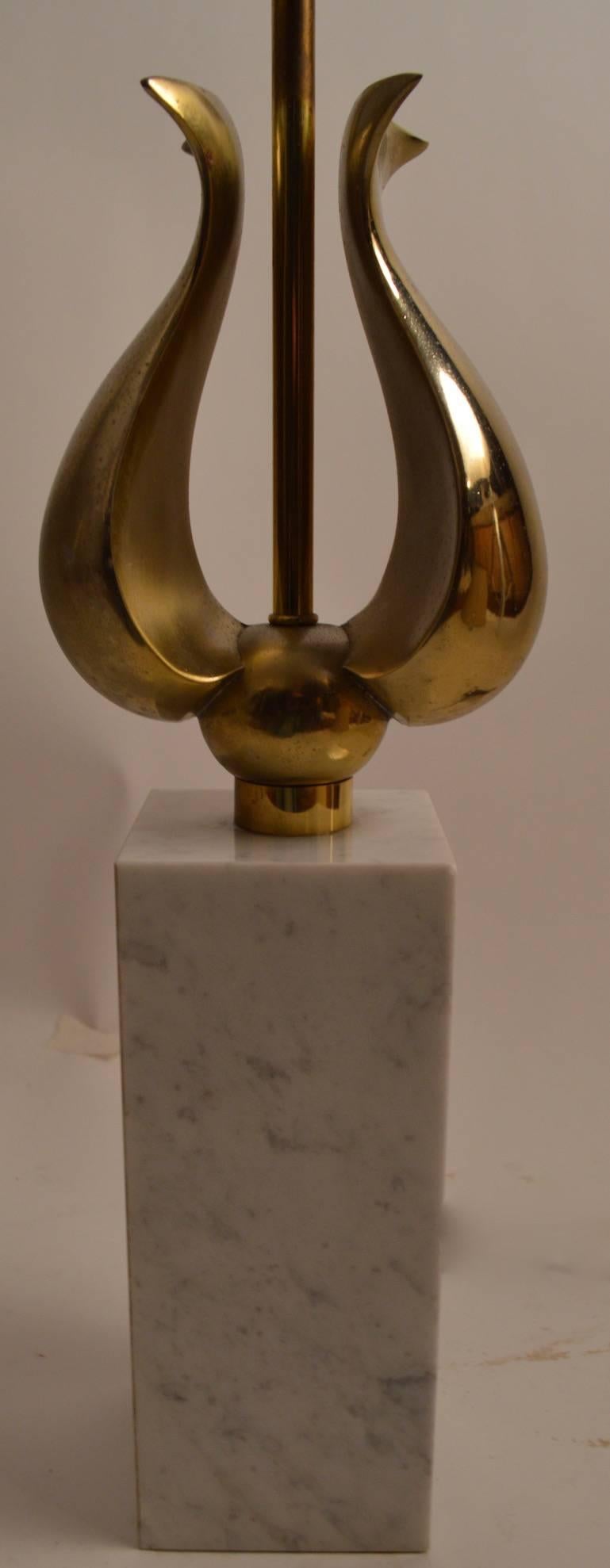 Mid-20th Century Marble Base with Decorative 