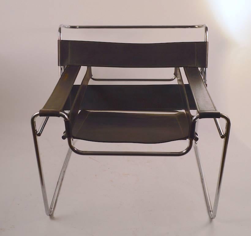 brown wassily chair