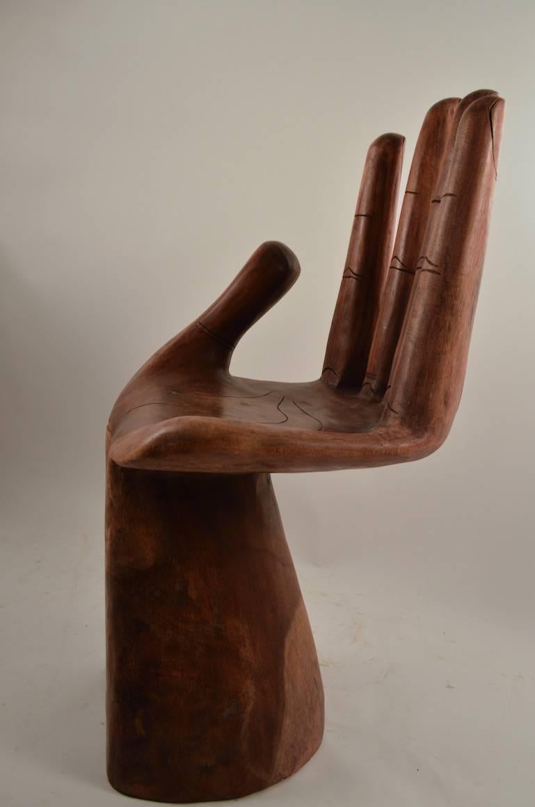 wood hand chair