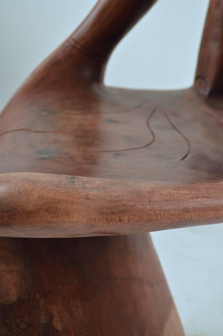 Mid-20th Century Carved Hand Chair after Friedeberg