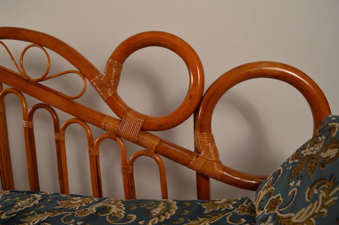 Bamboo Daybed, Chaise Attributed to Parzinger 2