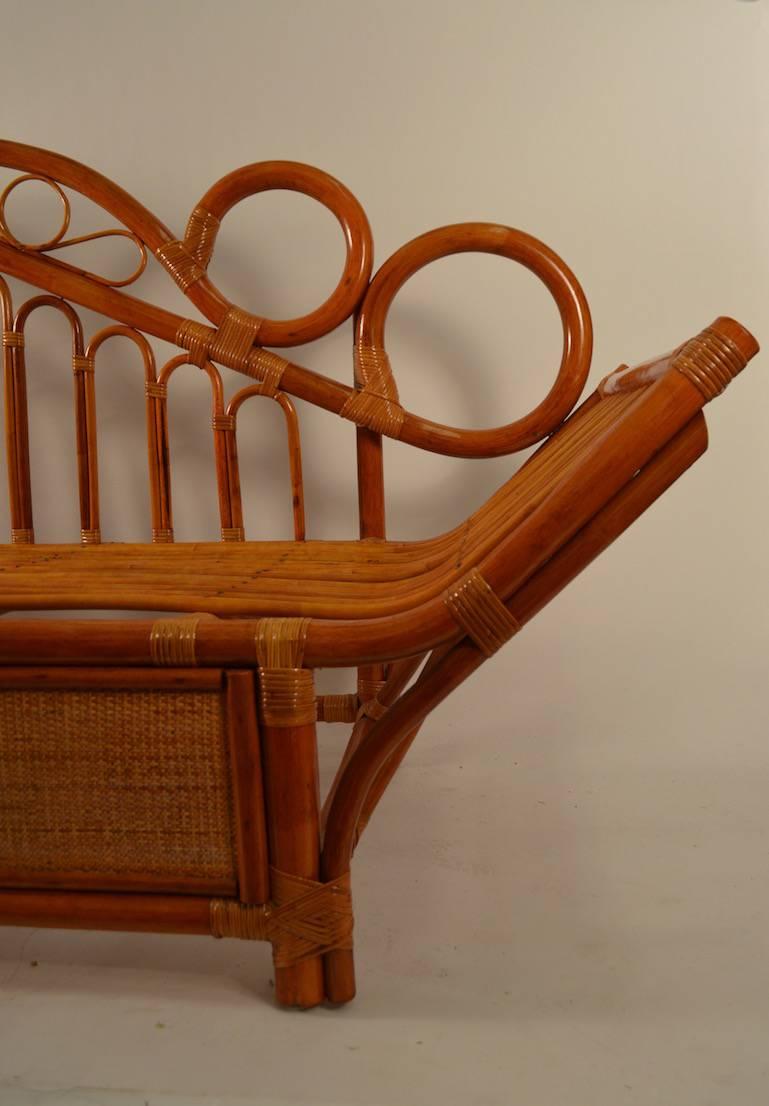 Bamboo Daybed, Chaise Attributed to Parzinger 3