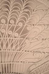 Pair of Rattan Wicker Fan Back " Emmanuelle" Peacock Chairs