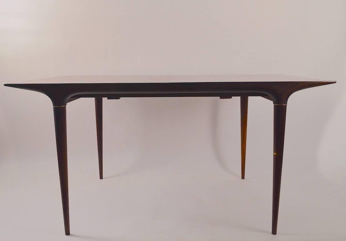 Scandinavian Modern Svante Skogh Cortina Rosewood Dining Table with Two Leaves