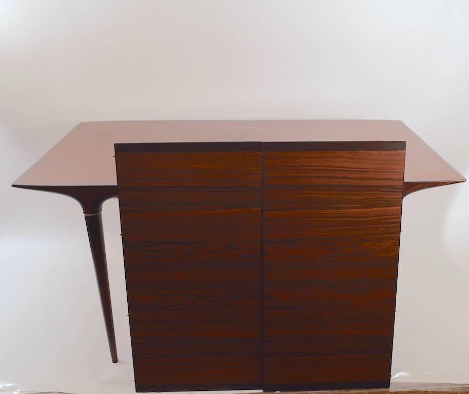 Svante Skogh Cortina Rosewood Dining Table with Two Leaves In Good Condition In New York, NY