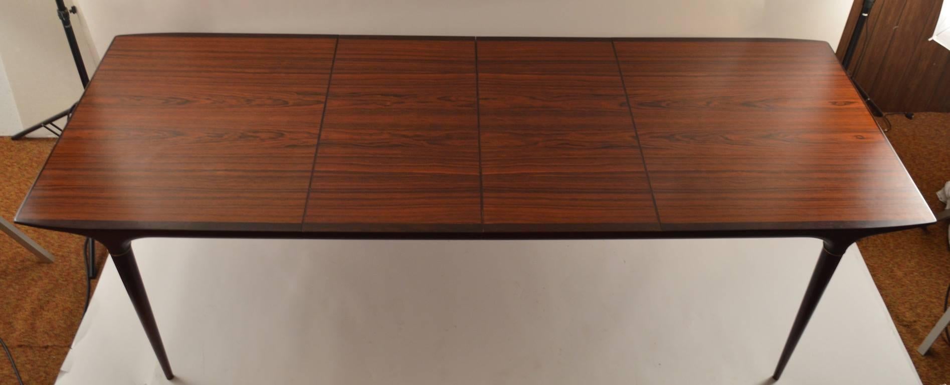 Mid-20th Century Svante Skogh Cortina Rosewood Dining Table with Two Leaves