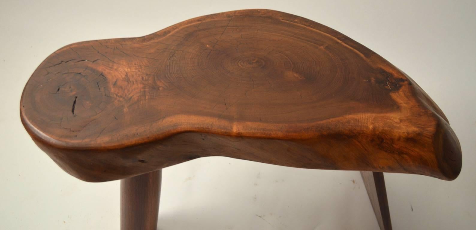 Mid-Century Modern Free-Form End Table after Nakashima
